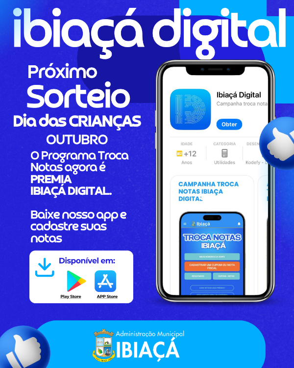 QUARTO SORTEIO DO PRÊMIA IBIAÇÁ DIGITAL ACONTECE EM OUTUBRO